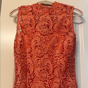 Alessandro Miele Coral Lace dress beautiful Italian lace S